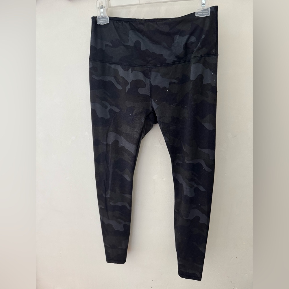 RBX Black Camo Leggings Sleek Athletic Fit